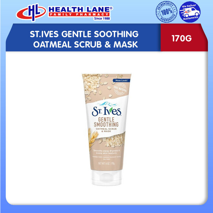 ST.IVES GENTLE SOOTHING OATMEAL SCRUB & MASK 170G